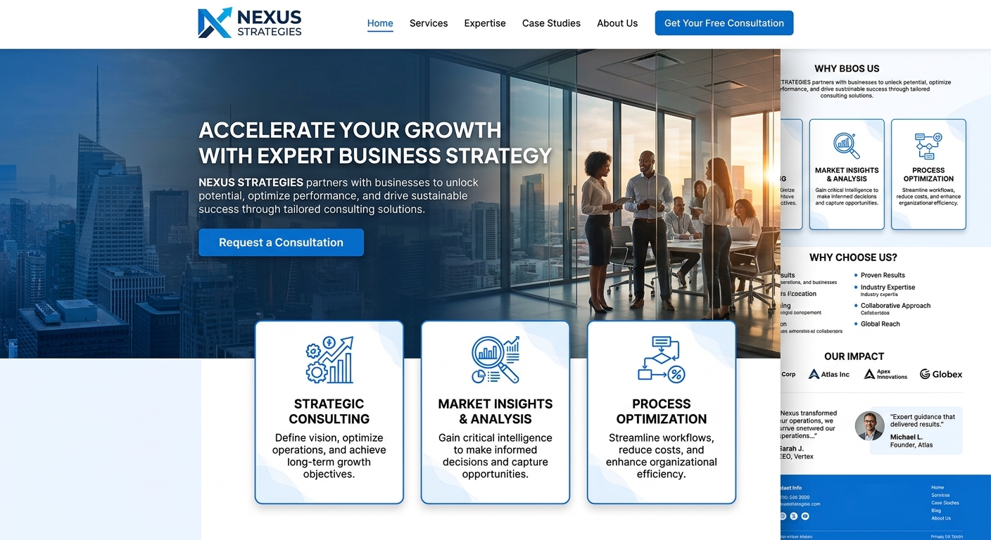 Strategy & Business Consulting Website